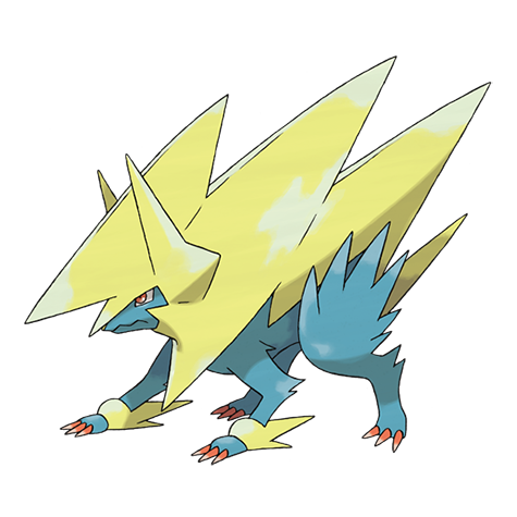 Mega Manectric Pokemon 310 – miniatura i grafika Pokédex