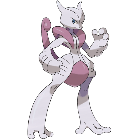 Mega Mewtwo X Pokemon 150 – miniatura i grafika Pokédex