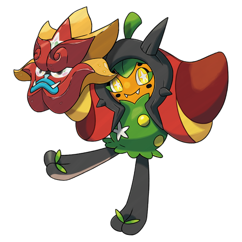 Ogerpon Hearthflame Mask Pokemon 1017 – miniatura i grafika Pokédex