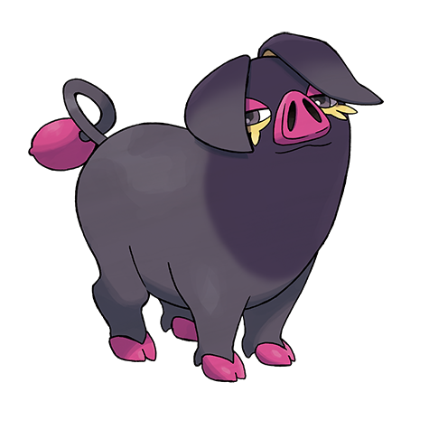 Oinkologne Pokemon 916 – miniatura i grafika Pokédex