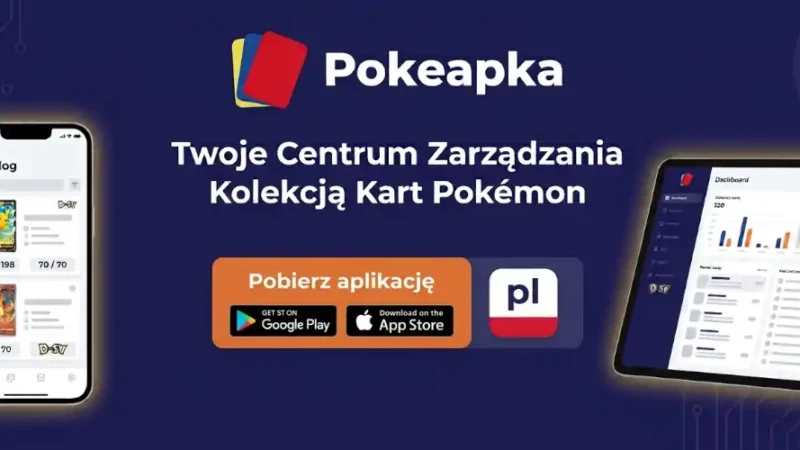 Skanuj karty Pokémon, sprawdzaj ceny w PLN, przeglądaj sety i grading PSA oraz prowadź cyfrową kolekcję w polskiej aplikacji Pokeapka.
