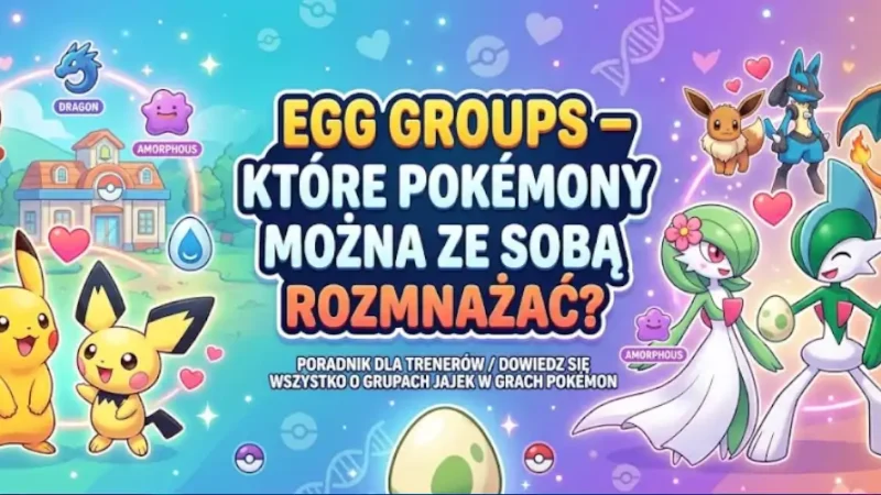 Jak działają Egg Groups w Pokémon? Sprawdź, które Pokémony mogą się rozmnażać, jak działa Ditto, No Eggs Discovered i breeding w Scarlet/Violet.