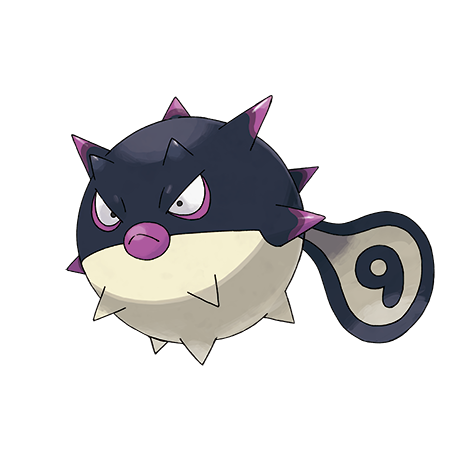 Qwilfish Hisui Pokemon 211 – miniatura i grafika Pokédex