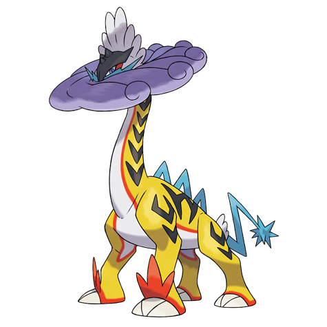 Raging Bolt Pokemon 1021 – miniatura i grafika Pokédex