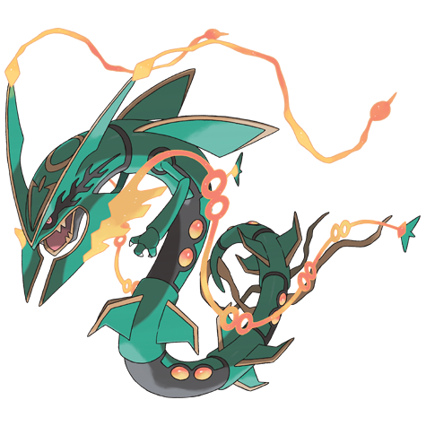 Mega Rayquaza Pokemon 384 – miniatura i grafika Pokédex