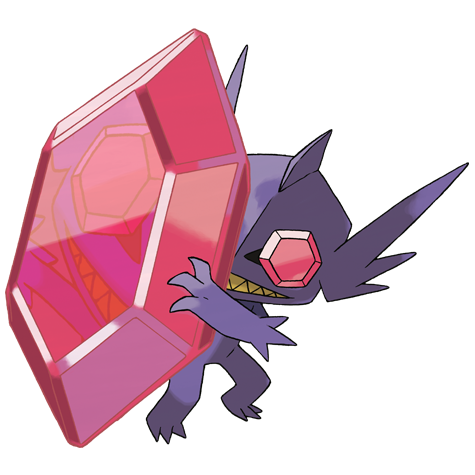 Mega Sableye Pokemon 302 – miniatura i grafika Pokédex