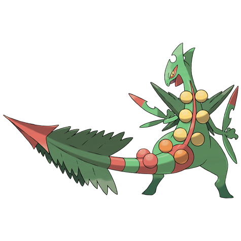 Mega Sceptile Pokemon 254 – miniatura i grafika Pokédex