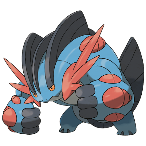Mega Swampert Pokemon 260 – miniatura i grafika Pokédex