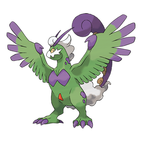 Tornadus Therian Pokemon 641 – miniatura i grafika Pokédex