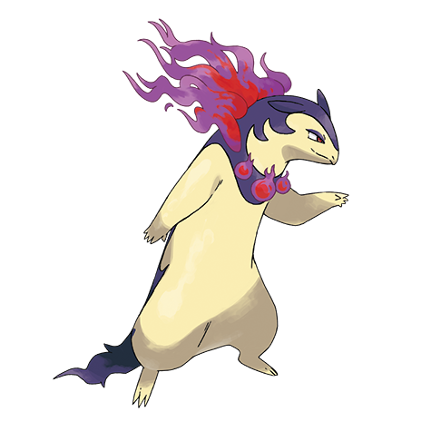 Typhlosion Hisui Pokemon 157 – miniatura i grafika Pokédex