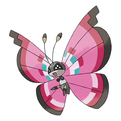 Vivillon Pokemon 666 – miniatura i grafika Pokédex