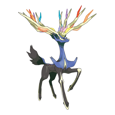 Xerneas Pokemon 716 – miniatura i grafika Pokédex