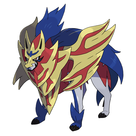 Zamazenta Crowned Pokemon 889 – miniatura i grafika Pokédex
