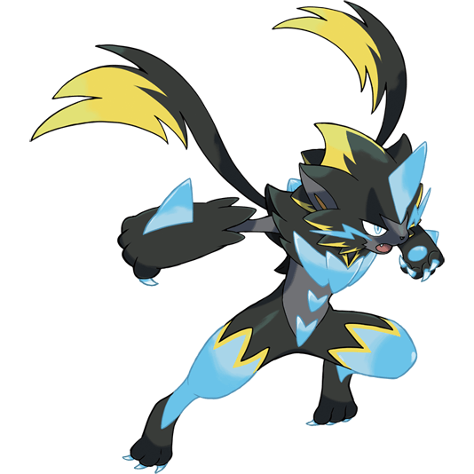 Mega Zeraora Pokemon 807 – miniatura i grafika Pokédex
