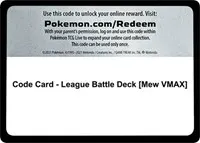 Code Card - League Battle Deck [Mew VMAX]