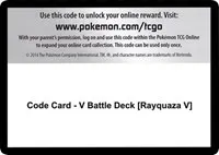 Code Card - V Battle Deck [Rayquaza V]