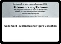 Code Card - Alolan Raichu Figure Collection