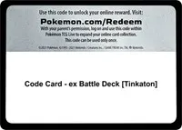 Code Card - ex Battle Deck [Tinkaton]