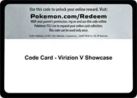 Code Card - Virizion V Showcase