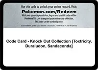 Code Card - Knock Out Collection [Toxtricity, Duraludon, Sandaconda]
