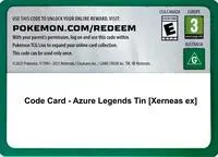 Code Card - Azure Legends Tin [Xerneas ex]