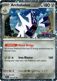 Archaludon - 107/142 (Cosmos Holo) (Stellar Crown Stamp)