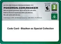Code Card - Blaziken ex Special Collection