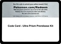 Code Card - Ultra Prism Prerelease Kit