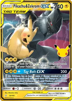 Pikachu & Zekrom-GX