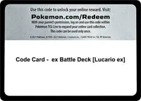 Code Card - ex Battle Deck [Lucario ex]