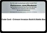 Code Card - Crimson Invasion Build & Battle Box