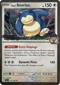 Hop's Snorlax - 117/159 (Cosmos Holo)