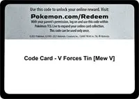 Code Card - V Forces Tin [Mew V]