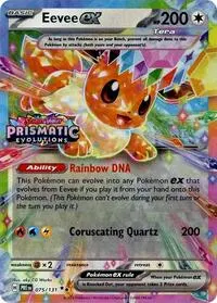 Eevee ex - 075/131 (Prismatic Evolutions Stamp)
