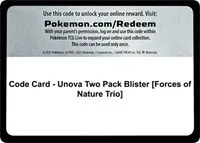 Code Card - Unova Two Pack Blister [Forces of Nature Trio]