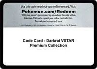 Code Card - Darkrai VSTAR Premium Collection