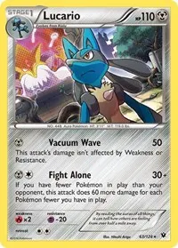 Lucario - 63/124 (Cosmos Holo)