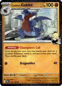 Cynthia's Gabite (Cosmos Holo)