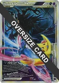 Darkrai & Cresselia Legend - 99/102 & 100/102 (Single Oversized Promo)