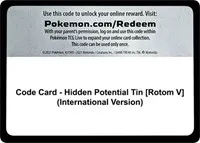 Code Card - Hidden Potential Tin [Rotom V] (International Version)