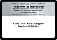 Code Card - VMAX Dragons Premium Collection