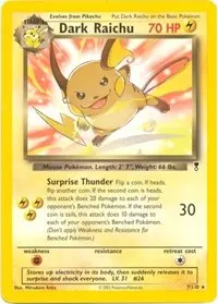 Dark Raichu - 7/110 (WotC Legendary Collection)
