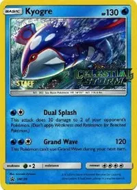 Kyogre - SM129 (Prerelease) [Staff]