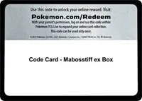 Code Card - Mabosstiff ex Box